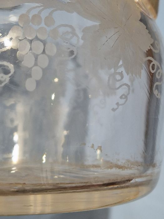 19th century cut glass decanter of hexagonal form, a further 19th century cut glass decanter of - Image 9 of 14