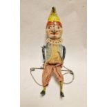 Early 20th century, possibly Lehmann, German tinplate acrobatic Punch, 24.5cm long approx. Condition