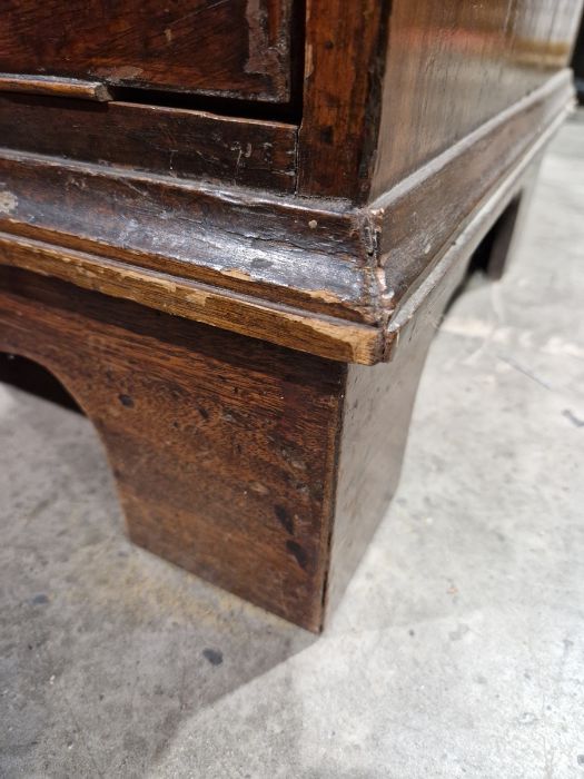 19th century mahogany chest of two short and three long drawers, on bracket feet, swan neck handles, - Image 27 of 38