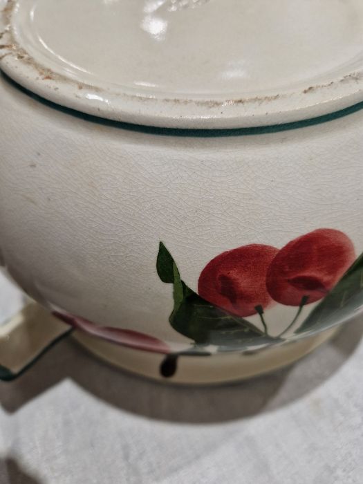 Wemyss ware red cherry pattern chamber pot, impress Wemyss ware R. H & S marks, 26.6cm wideCondition - Image 17 of 18