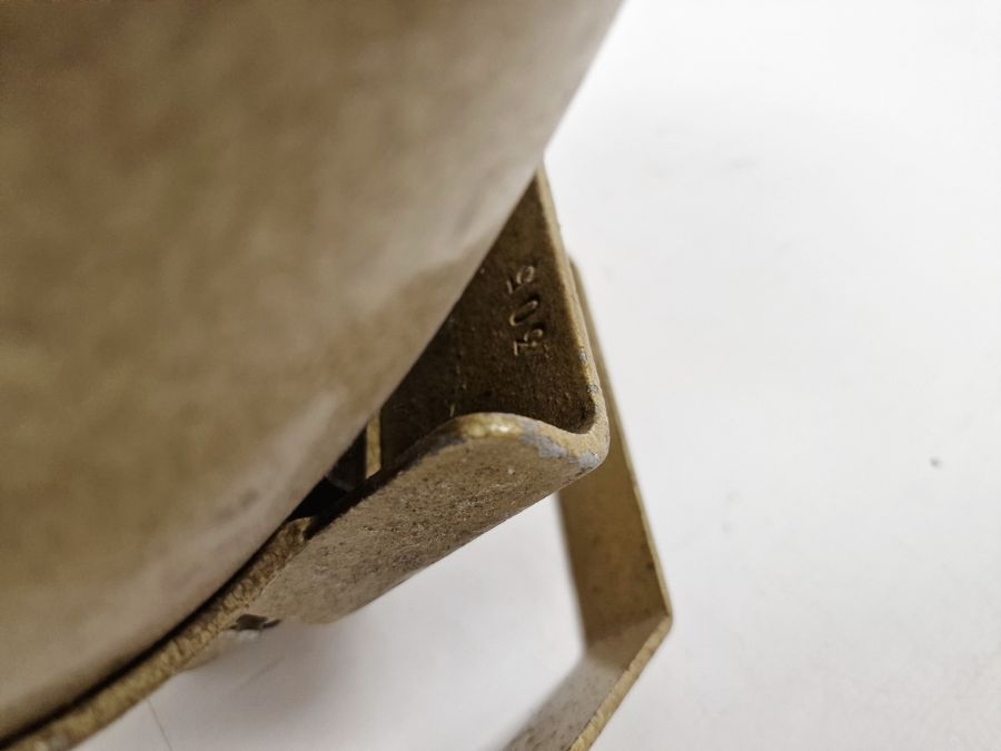 Mid-century Major theatre light in golden-coloured metal body - Image 4 of 6