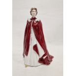 Royal Worcester figure of the Queen, circa 2006, printed gilt marks, made in celebration of the