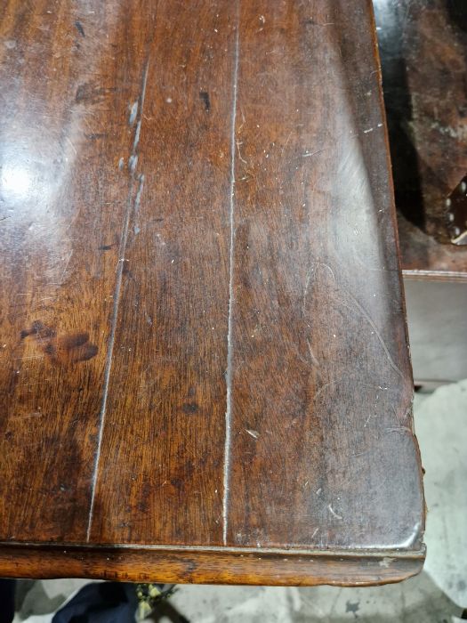 19th century mahogany chest of two short and three long drawers, on bracket feet, swan neck handles, - Image 2 of 38