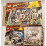 Three boxed Indiana Jones Lego Sets to include 7627 Temple of the Crystal Skull, 7625 River Chase