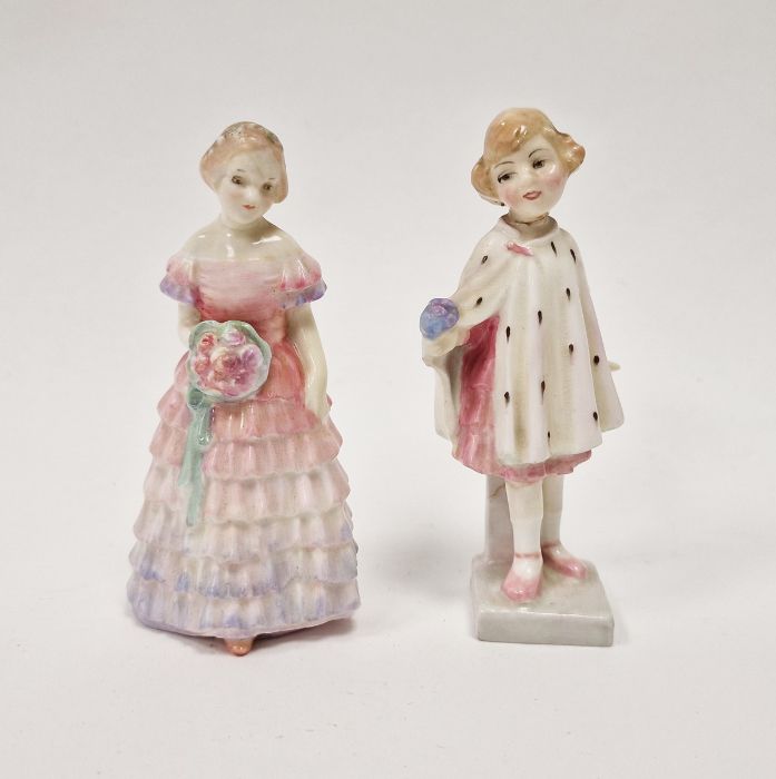 Royal Doulton figure of lady titled Bridesmaid with CMS initials, reg no. 760007, modelled