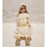 Armand Marseille 390 doll, marked to back DRGM 246/1 A13M, with blue blinking eyes, open mouth and