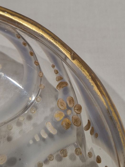 Pair of Bohemian overlay blue and gilt glass beakers on stands, with Arabic script Condition - Image 27 of 30