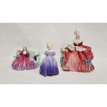 Three Royal Doulton figures of ladies, comprising Penelope, HN1901, initialled J.W, modelled