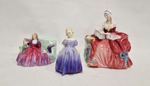 Three Royal Doulton figures of ladies, comprising Penelope, HN1901, initialled J.W, modelled