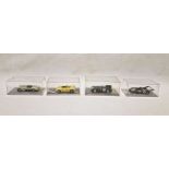 Four cased Bizarre model diecast 1:33 scale cars to include BZ342 MG #33 LM59 retired 21st hour