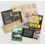 Items relating to motoring and rationing, a motor fuel ration book numbered LH 509117, the guarantee