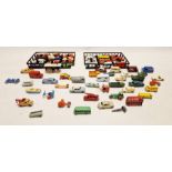 Quantity of Lesney Matchbox vehicles and a carrier of sundry diecast vehicles (2)
