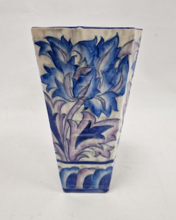 Charlotte Rhead Crown Ducal Art Deco tapering pottery vase, peony pattern, printed and painted - Image 3 of 4
