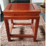 Chinese rosewood square occasional table