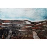 Peter Clough (b.1944) Collagraph 'Long Fell', AP original, signed and dated '07 lower right,