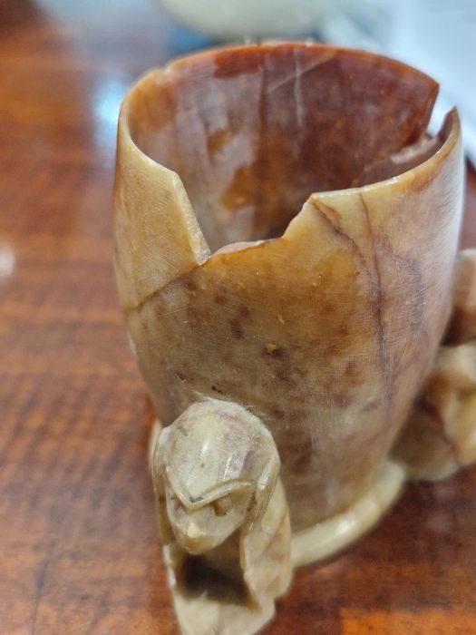 19th century Chinese porcelain ginger jar and cover painted with figures before terracing with - Image 25 of 34