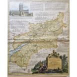 Eman. Bowen An Accurate Map of the County of Gloucester divided into Hundreds, drawn from the best