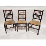 Set of eight rush-seated chairs (8) Condition ReportSurface scratches, scuffs and knocks to all. Old