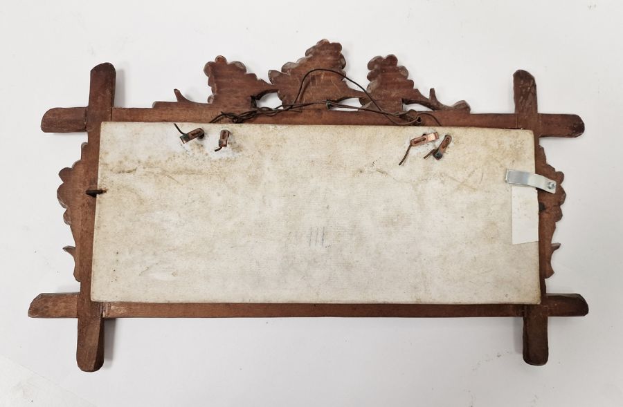 Late 19th century Continental white biscuit porcelain rectangular plaque, moulded with classical - Image 2 of 17