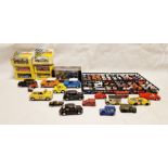 Maisto supercar collection, two Matchbox carry cases and various loose vehicles (1 box)