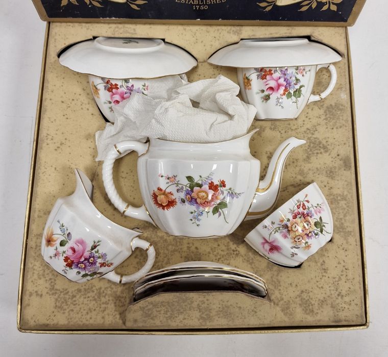 Royal Crown Derby boxed early morning tea service, early to mid 20th century, printed green marks, - Image 2 of 3