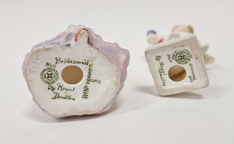 Royal Doulton figure of lady titled Bridesmaid with CMS initials, reg no. 760007, modelled - Image 3 of 3