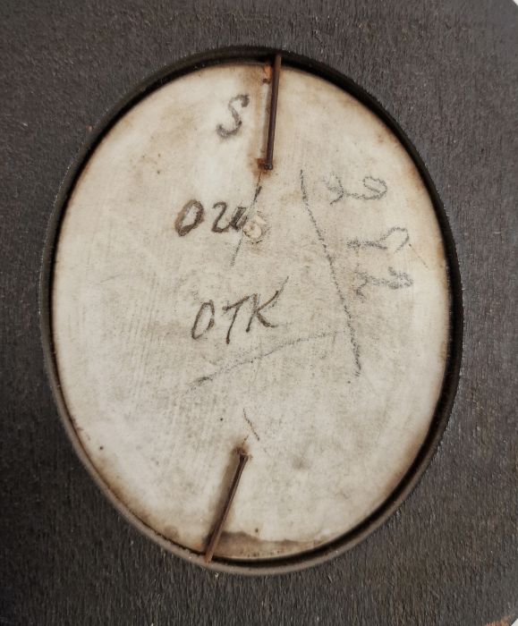 Four Continental porcelain Berlin style oval portrait plaques, each printed and painted with an 18th - Image 10 of 10