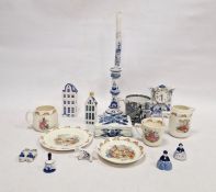 Group of Royal Doulton Bunnykins pattern nursery wares including a mug, a teacup and saucer. a