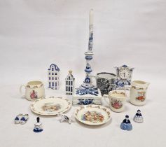 Group of Royal Doulton Bunnykins pattern nursery wares including a mug, a teacup and saucer. a