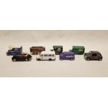 Quantity of model vehicles to include Corgi Morris Minor, Corgi Mini, Lledo and other vehicles (1