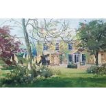 Joyce Perry RBSA  Watercolour and gouache  "Bromsberrow Court, Near Ledbury, Herefordshire",