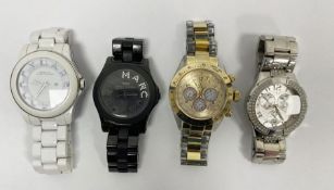 Guess wristwatch, a Toy Watch and two Marc by Marc Jacobs wristwatches (4)