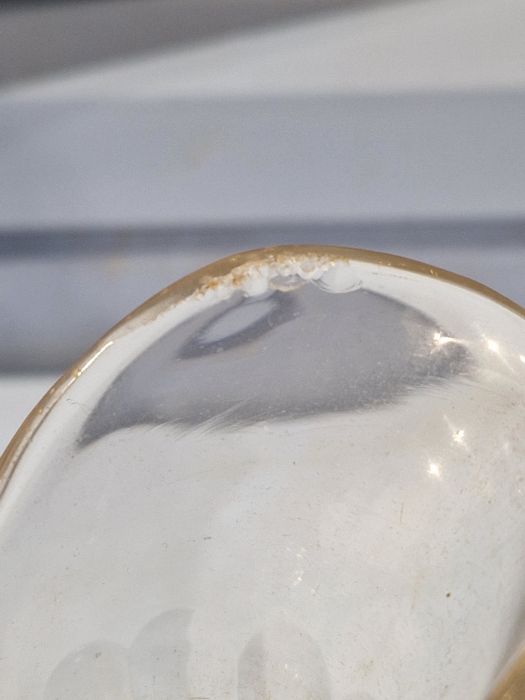 19th century cut glass decanter of hexagonal form, a further 19th century cut glass decanter of - Image 3 of 14