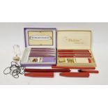 'The Walkden Sealing Set', boxed, another Walkden Sealing set, an intaglio carved glass seal and
