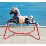 Mid-20th century Mobo Prairie King ride-on rocking horse