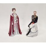 Michael Sutty porcelain figure of Queen Elizabeth II, model no. 106, and a figure of a 14th Bengal