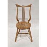20th century Shaker-style chair with harp-shaped back