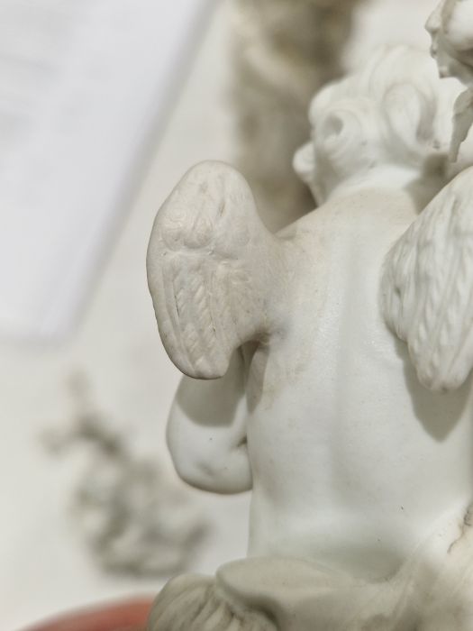 Collection of white glazed and biscuit porcelain figures, including a pair of late 18th century - Image 19 of 21