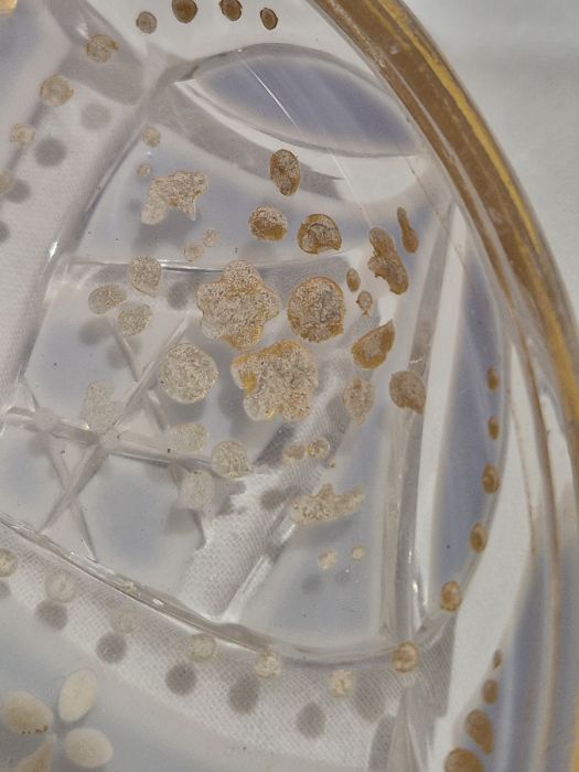 Pair of Bohemian overlay blue and gilt glass beakers on stands, with Arabic script Condition - Image 29 of 30