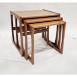 G-plan rectangular teak nest of three tables, 53cm wide