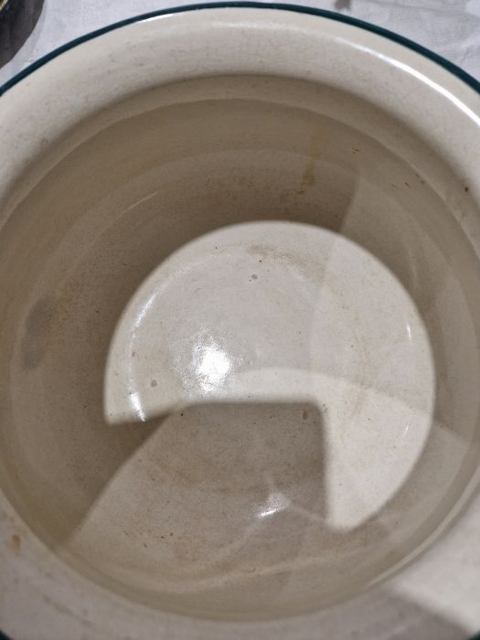 Wemyss ware red cherry pattern chamber pot, impress Wemyss ware R. H & S marks, 26.6cm wideCondition - Image 7 of 18