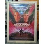 Film poster Star Trek V: The Final Frontier 100 x 69cm, framed and glazed