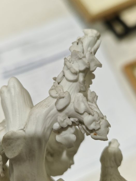 Collection of white glazed and biscuit porcelain figures, including a pair of late 18th century - Image 18 of 21