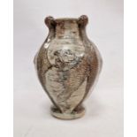 Salt glazed stoneware Aquatic pattern vase, attributed to Martin Brothers, circa 1890, incised