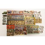 Quantity of loose Britains soldiers and a small quantity of Dinky military vehicles (9 boxes)