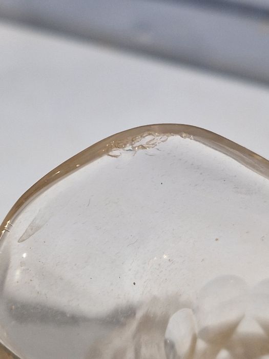 19th century cut glass decanter of hexagonal form, a further 19th century cut glass decanter of - Image 2 of 14