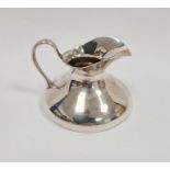Early 20th century silver flat based jug, Edinburgh 1911, maker Hamilton & Inches, 6cm high approx.,