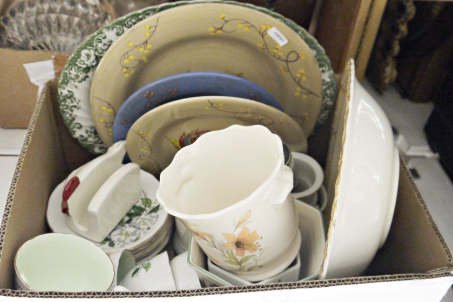 Assorted ceramics to include Denby, various plant holders, Royal Stafford part tea service, bone - Image 4 of 4
