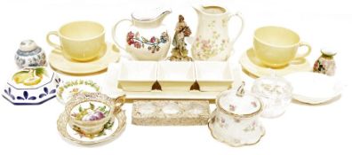 Assorted ceramics to include Denby, various plant holders, Royal Stafford part tea service, bone
