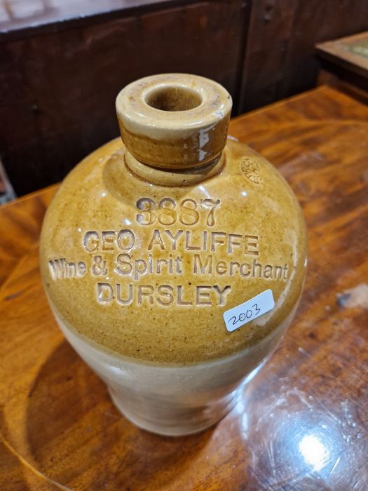 Quantity of stoneware flagons '3887 Geo Alyiffe Wine & Spirit Merchant, Dursley', 'Dobell & Co, - Image 16 of 33